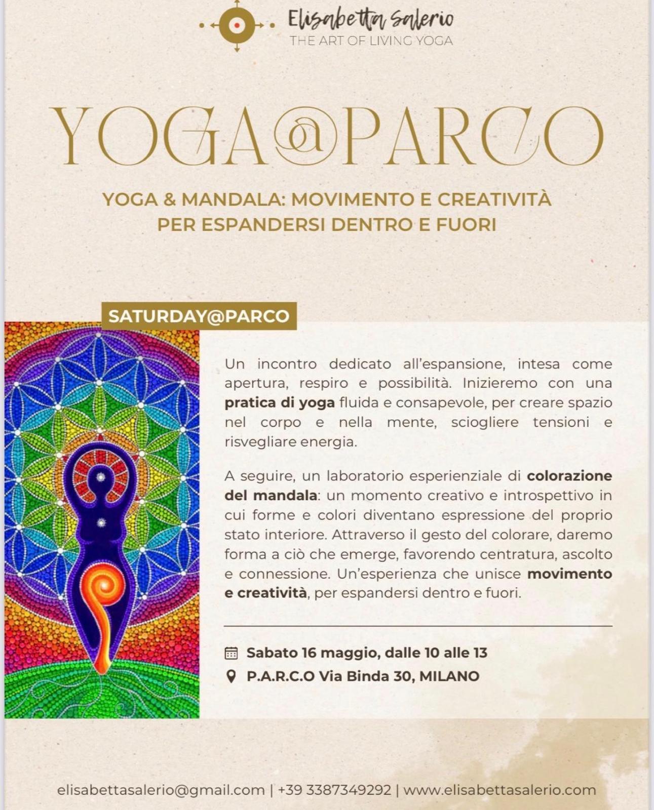 Yoga e Mandala presso Parco 16 Maggio 2026